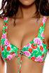 Luli Fama Strawberry Fields Wavy Luxe Stitch Scoop Neck Drawstring Top